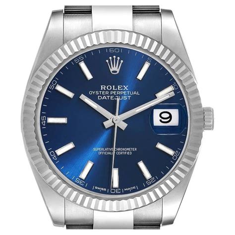 rolex datejust stahl blaues zifferblatt|rolex gehäuse.